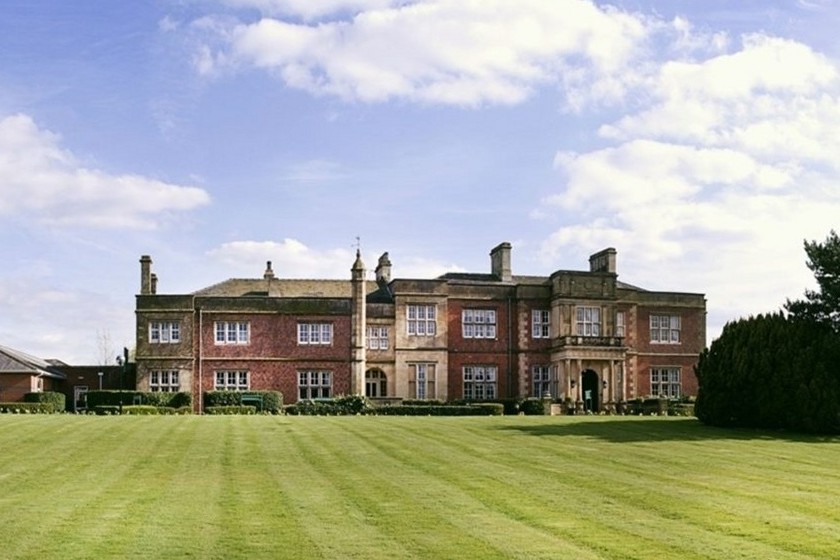 De Vere Cranage Estate, a red-brick country house set in lawns near Holmes Chapel